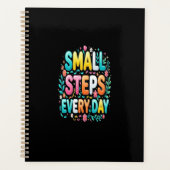 Small Steps Every Day | モチベーショナル・タイポグラフィ プランナー手帳 (正面)