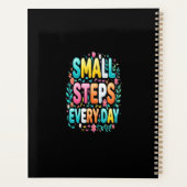 Small Steps Every Day | モチベーショナル・タイポグラフィ プランナー手帳 (裏面)