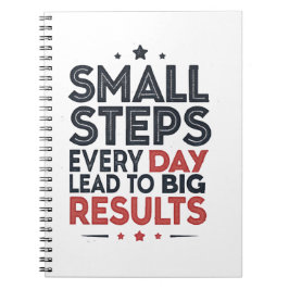 Small Steps Every Day Lead – Motivational Quote De ノートブック