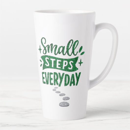 Small Steps Everyday Inspirational Latte Mug カフェラテマグ (右)