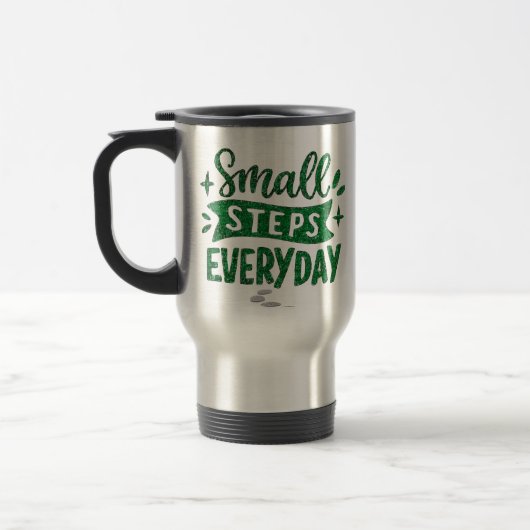 Small Steps Everyday Inspirational Mug トラベルマグ (左)