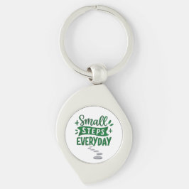 Small Steps Everyday Motivational Keychain キーホルダー