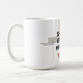 Small Steps Matter Geometric Mug コーヒーマグカップ (左)