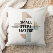 Small Steps Matter Modern クッション (ブランケット)