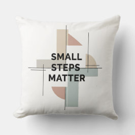 Small Steps Matter Modern クッション