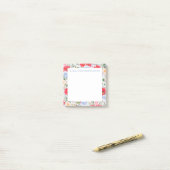 Small Sticky Note Floral Post-It Notes ポストイット (デスク上)