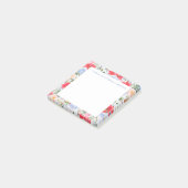 Small Sticky Note Floral Post-It Notes ポストイット (アングル)