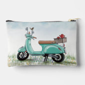 Small Teal Scooter アクセサリーポーチ (裏面)