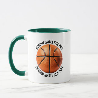 Small Text HUN. GREEN Combo 11oz カスタムバスケットボール マグカップ