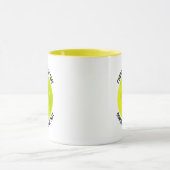 Small Text YELLOW Combo 11oz カスタムピックルボール マグカップ (中央)