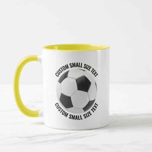 Small Text YELLOW Combo 11oz サッカー オリジナルグッズ マグカップ (左)