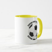 Small Text YELLOW Combo 11oz サッカー オリジナルグッズ マグカップ (正面右)