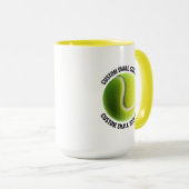 Small Text YELLOW Combo 15oz カスタムテニスマグ マグカップ (正面右)