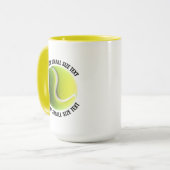Small Text YELLOW Combo 15oz カスタムテニスマグ マグカップ (正面左)