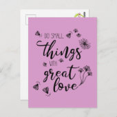 Small Things引用文カスタマイズ色はがき ポストカード (正面/裏面)