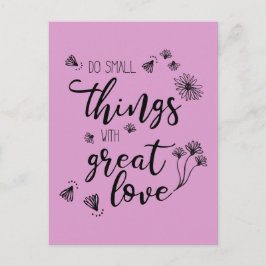 Small Things引用文カスタマイズ色はがき ポストカード