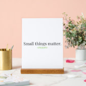 Small Things Matter Acrylic Sign with Stand アクリルサイン (ウェディング)
