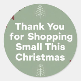 Small This Christmasでショッピングしていただきありがとうございます ラウンドシール
