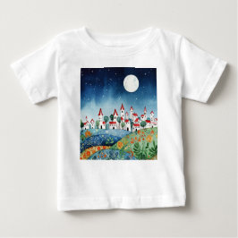 Small town on hills ベビーTシャツ