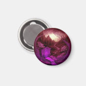 Small Unique Cabin Set Along A Stream マグネット (正面/裏面)