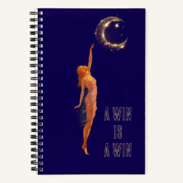 Small wins matter Art Moon Motivation Notebook ノートブック