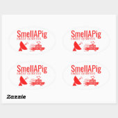 SMALLAPIGレーダーシステム皮肉おもしろい的 楕円形シール (シート)