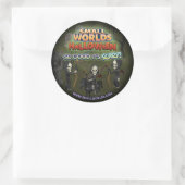 SmallWorldsハロウィーン死神ステッカー ラウンドシール (バッグ)