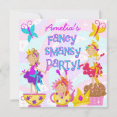 Smansyのファンシーなバースデーパーティ招待状 招待状 (正面)