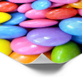 Smarites – チョコレートキャンディの背景 ポスター (角)