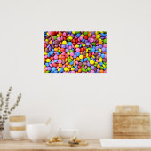 Smarites – チョコレートキャンディの背景 ポスター (キッチン)