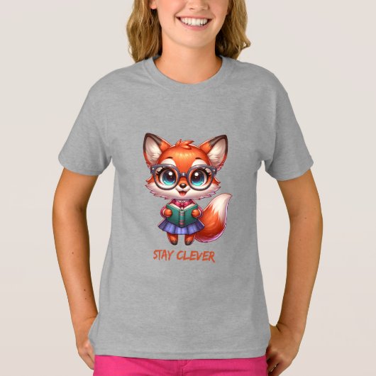 Smart and Clever Fox Tシャツ (正面)