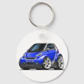 Smart Blue Car キーホルダー (正面)