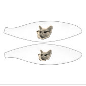 "Smart Cat Design with Glasses ミニバスケットボール (パネル)