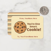 Smart Cookie Cute Classroom Valentine Card ノートカード (正面/裏面インサイチュ)