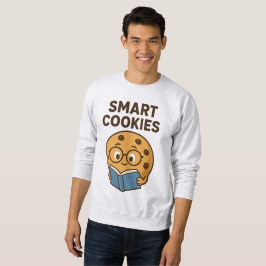 Smart Cookies – Learn, Grow, Shine 🍪📚 スウェットシャツ (正面フル)