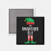 Smart Elf Christmas Party Matching Family Group Pa マグネット (正面/裏面)