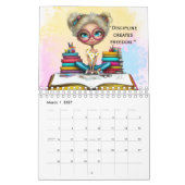 Smart Girl Motivational Study Wall Calendar 2026 カレンダー (3月 2027)