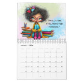 Smart Girl Motivational Study Wall Calendar 2026 カレンダー (1月 2026)