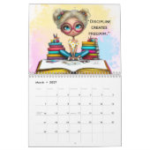 Smart Girl Motivational Study Wall Calendar 2026 カレンダー (3月 2027)
