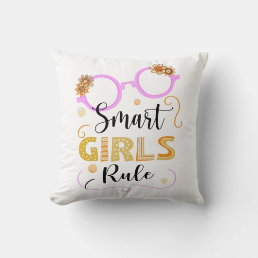 Smart Girls Rule クッション (正面)