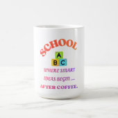 Smart Ideas Begin After Coffee –Teacher Coffee Mug モーフィングマグカップ (中央)