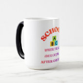 Smart Ideas Begin After Coffee –Teacher Coffee Mug モーフィングマグカップ (正面左)