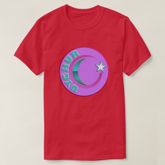SMART  INTERPRETATION FROM THE UYGHUR FLAG Tシャツ (デザイン正面)