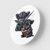 Smart Is The New Pretty ラウンド壁時計 (傾斜)