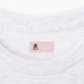 Smart Kitten with Glasses Pink and Lilac Name ラベル (貼付)