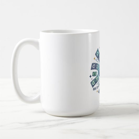 Smart Money Idea To Wealth Entrepreneur Brain コーヒーマグカップ (左)