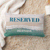 SMART! 🏖️ Personalized "Reserved" Beach Pillow   ランバークッション (ブランケット)