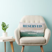 SMART! 🏖️ Personalized "Reserved" Beach Pillow   ランバークッション (椅子)