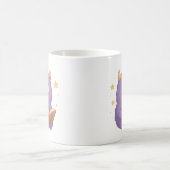 Smart Reading Monster Kids Mug — Purple Study コーヒーマグカップ (中央)