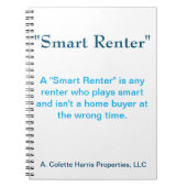 Smart Renter- Design 3 Notebook ノートブック (正面)